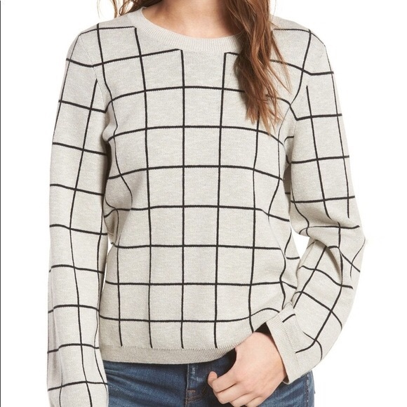 grid sweater